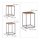 relaxdays Beistelltische-Set rechteckig Holz braun, 3 St.