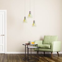 relaxdays Beistelltische-Set rund Glas schwarz, 2 St.