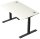 Kerkmann Move 2 Plus elektrisch höhenverstellbarer Schreibtisch weiß rechteckig, T-Fuß-Gestell anthrazit 140,0 x 80,0 cm
