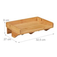 relaxdays Bettablage braun 32,5 x 27,0 cm, 1 St.