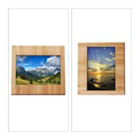 relaxdays  Bilderrahmen braun 16,5 x 15,5 cm, 1 St.