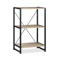 relaxdays Beistellregal braun, schwarz 50,0 x 35,0 x 80,0...
