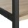 relaxdays Beistellregal braun, schwarz 50,0 x 35,0 x 80,0 cm, 1 St.