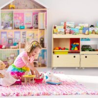 relaxdays Kinderregal Holzoptik 108,0 x 29,0 x 88,0 cm, 1 St.