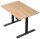 Kerkmann Move 2 Plus elektrisch höhenverstellbarer Schreibtisch eiche hell rechteckig, T-Fuß-Gestell anthrazit 120,0 x 80,0 cm