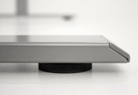 Kerkmann Move 2 Plus elektrisch höhenverstellbarer Schreibtisch grafit rechteckig, T-Fuß-Gestell silber 160,0 x 80,0 cm