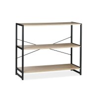 relaxdays Beistellregal braun, schwarz 95,0 x 35,0 x 80,0...