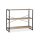 relaxdays Beistellregal braun, schwarz 95,0 x 35,0 x 80,0 cm, 1 St.