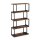 relaxdays Beistellregal braun/schwarz 73,0 x 30,0 x 136,0 cm, 1 St.