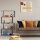 relaxdays Beistellregal braun/schwarz 73,0 x 30,0 x 136,0 cm, 1 St.