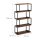 relaxdays Beistellregal braun/schwarz 73,0 x 30,0 x 136,0 cm, 1 St.