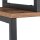 relaxdays Beistellregal braun/schwarz 73,0 x 30,0 x 136,0 cm, 1 St.