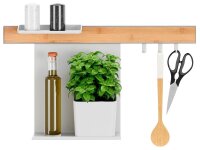tesa Küchen-Organizer Kombi Set S weiß 60,0 x 15,0 x 34,0 cm, 1 Set