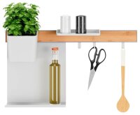 tesa Küchen-Organizer Kombi Set S weiß 60,0 x 15,0 x 34,0 cm, 1 Set