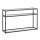 relaxdays Konsolentisch schwarz/transparent 110,0 x 30,0 x 70,0 cm, 1 St.