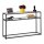 relaxdays Konsolentisch schwarz/transparent 110,0 x 30,0 x 70,0 cm, 1 St.