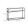 relaxdays Konsolentisch schwarz/transparent 110,0 x 30,0 x 70,0 cm, 1 St.