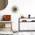 relaxdays Konsolentisch schwarz/transparent 110,0 x 30,0 x 70,0 cm, 1 St.