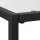 relaxdays Konsolentisch schwarz/transparent 110,0 x 30,0 x 70,0 cm, 1 St.