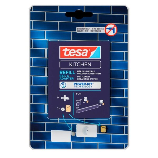 tesa KITCHEN Power.Kit® Montageset für max. 10,0 kg, 1 St.