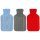 WUNDmed® 2 Liter Wärmflasche rot, grau, blau