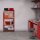 relaxdays Schwerlastregal 10033049_0 rot/braun 70,0 x 30,0 x 150,0 cm