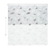 relaxdays Duschrollo Blätter 160,0 x 240,0 cm