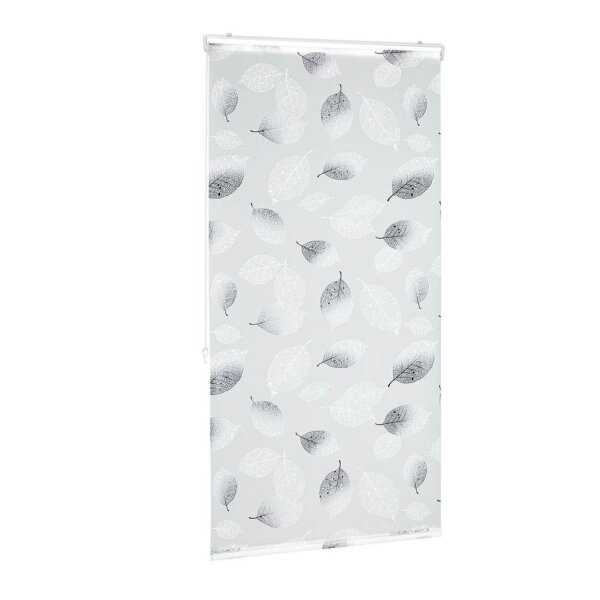 relaxdays Duschrollo Blätter 80,0 x 240,0 cm