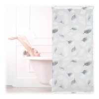 relaxdays Duschrollo Blätter 80,0 x 240,0 cm