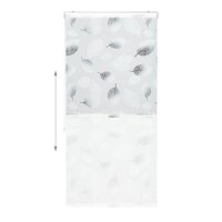 relaxdays Duschrollo Blätter 80,0 x 240,0 cm