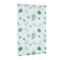 relaxdays Duschrollo Blätter 100,0 x 240,0 cm