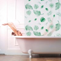 relaxdays Duschrollo Blätter 100,0 x 240,0 cm
