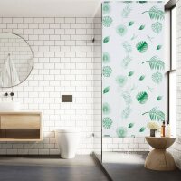 relaxdays Duschrollo Blätter 100,0 x 240,0 cm