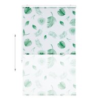 relaxdays Duschrollo Blätter 100,0 x 240,0 cm