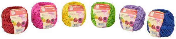 WIHEDÜ Kordeln kein Farbwunsch möglich rot, pink, gelb, grün, llila, blau 2,0 mm x 40,0 m