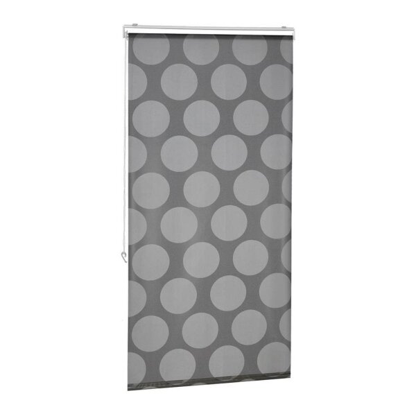 relaxdays Duschrollo schwarz, grau 80,0 x 240,0 cm