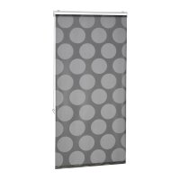 relaxdays Duschrollo schwarz, grau 80,0 x 240,0 cm