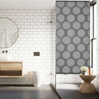 relaxdays Duschrollo schwarz, grau 80,0 x 240,0 cm