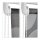 relaxdays Duschrollo schwarz, grau 80,0 x 240,0 cm