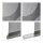 relaxdays Duschrollo schwarz, grau 80,0 x 240,0 cm