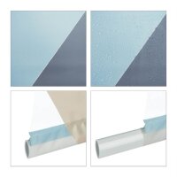 relaxdays Duschrollo Dreiecke 120,0 x 240,0 cm