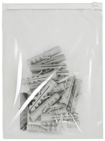 Topmatic® Gleitverschlussbeutel 24,0 x 32,0 cm transparent/weiß 70 my, 1 St.