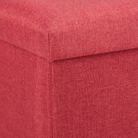 relaxdays Sitztruhe 10031616_708 rot Holz 76,5 cm