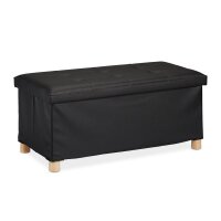 relaxdays Sitztruhe 10031588_46 schwarz Holz 76,0 cm  (...