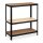 relaxdays Schwerlastregal 10033051_0 schwarz/braun 100,0 x 45,0 x 220,0 cm