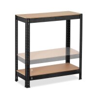 relaxdays Schwerlastregal 10033048_0 schwarz/braun 70,0 x 30,0 x 150,0 cm
