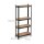 relaxdays Schwerlastregal 10033048_0 schwarz/braun 70,0 x 30,0 x 150,0 cm