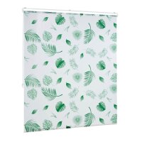 relaxdays Duschrollo Blätter 140,0 x 240,0 cm