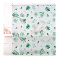 relaxdays Duschrollo Blätter 140,0 x 240,0 cm