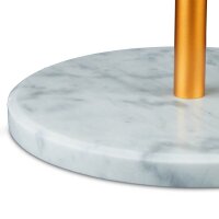relaxdays Kleiderständer gold Metall 5 Haken 29,0 x 172,0 cm, 1 St.